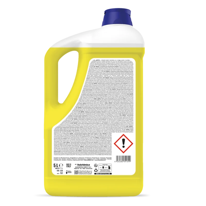 Detergente per lavaggio manuale stoviglie Sanitec Neopol Agrumi 5 litri