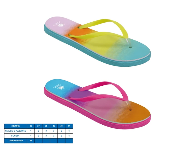 Ciabatta donna lima tg36-41 2 assortiti