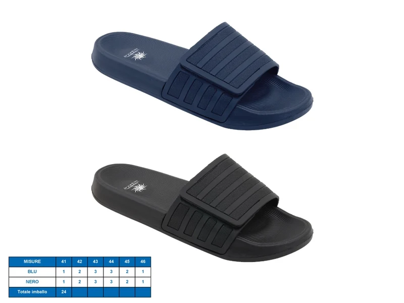 Ciabatta uomo mondello tg 41-46 2 assortiti