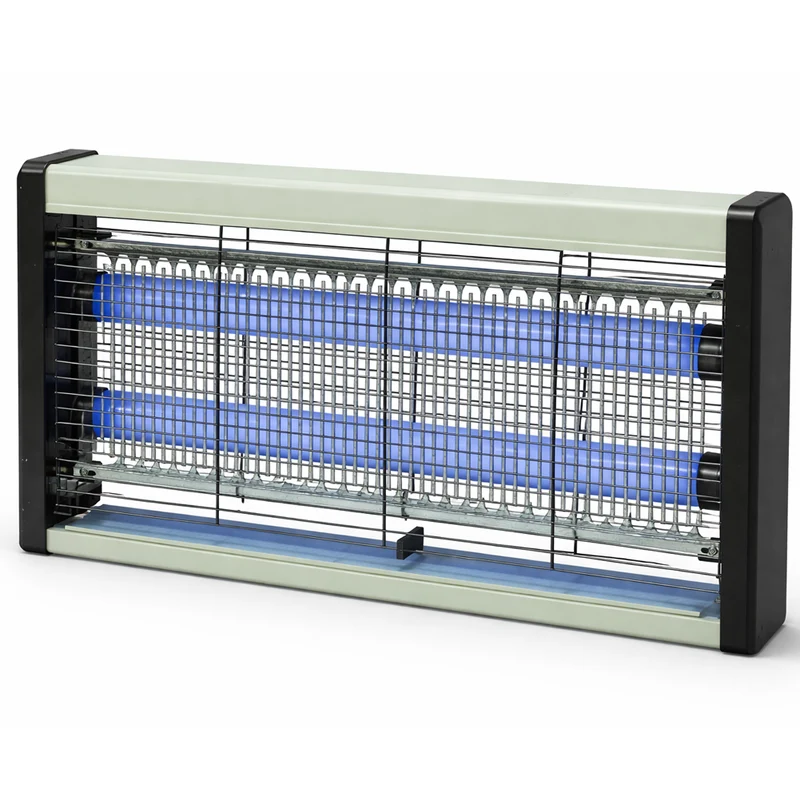 Lampada Led Moscakiller Anti Insetto Zanzare Mosche per Esterno 2 Elementi da 5W