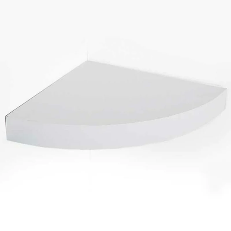 Mensola Parete Angolare 24x24x4 cm Scaffale con Ripiano ad Angolo in Legno MDF Bianco