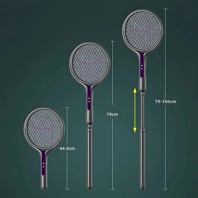 BugZapper - Raquette Anti-Insectes Électrique - 2-en-1 Lampe UV