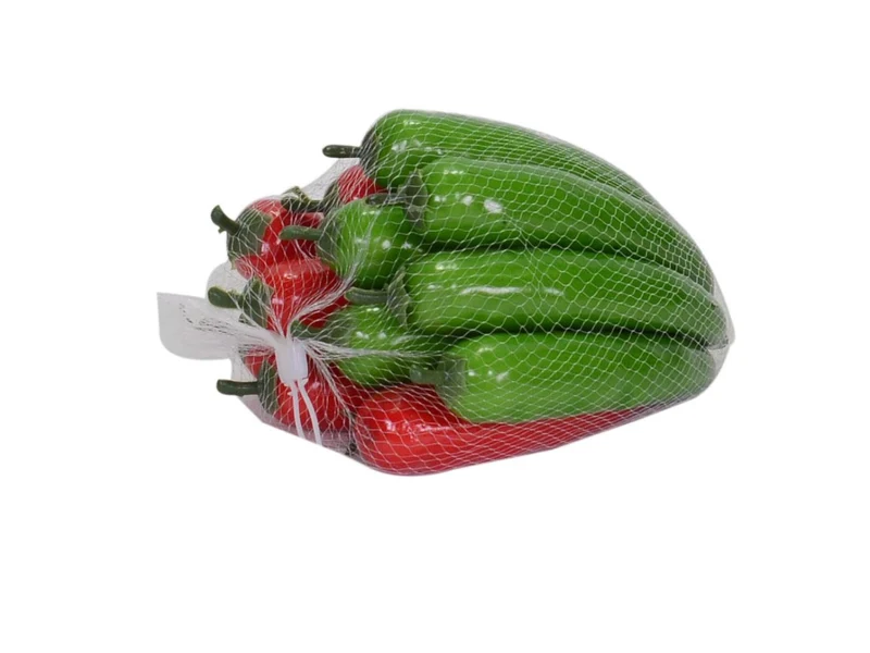 Peperoncino artificiale in rete da 12 peperoncini assortiti