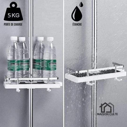 Étagère de Douche Sans Trous - Installation Facile