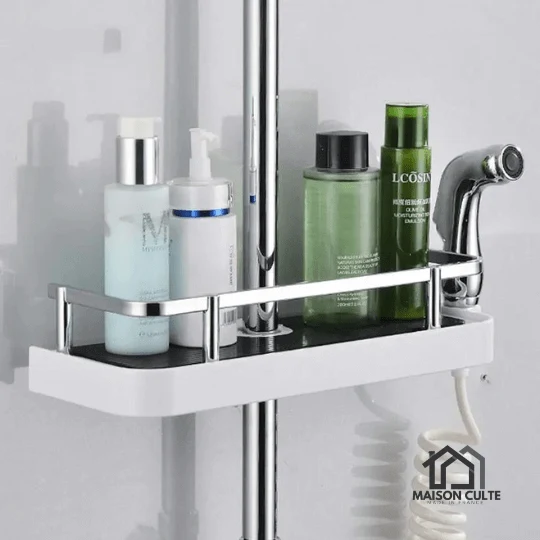 Étagère de Douche Sans Trous - Installation Facile