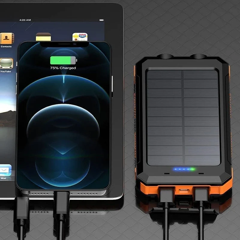 Batterie Externe Solaire - Chargeur USB Rapide | Robuste