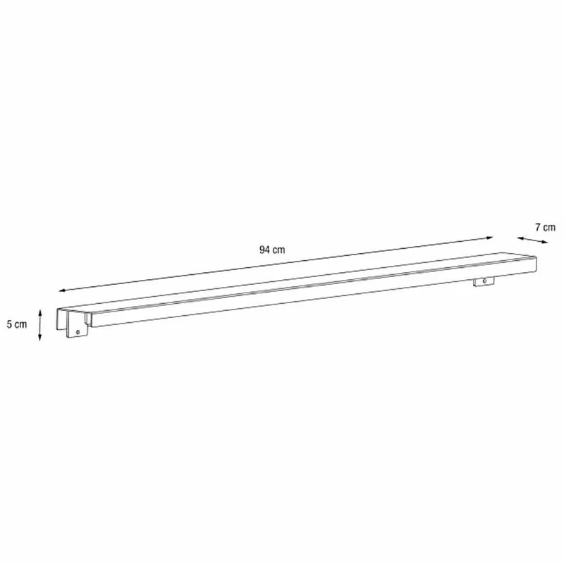 Supporto magnetico per luci Herstera per fioriere Bianco 100 cm 08983002