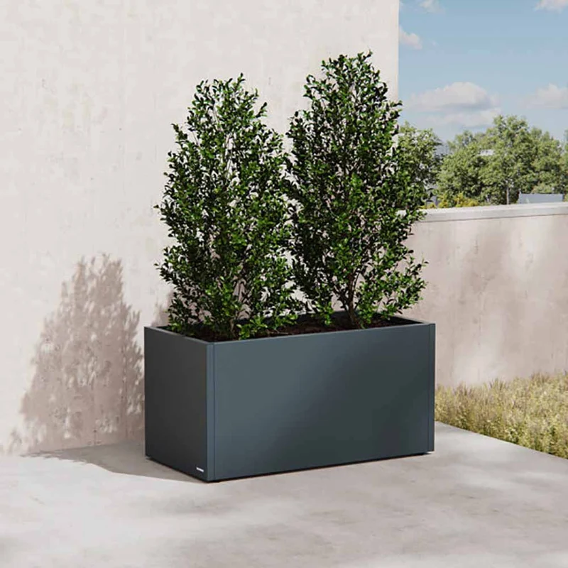 Fioriera Herstera Metal Planter 50 Antracite 100x50x50cm 08971403
