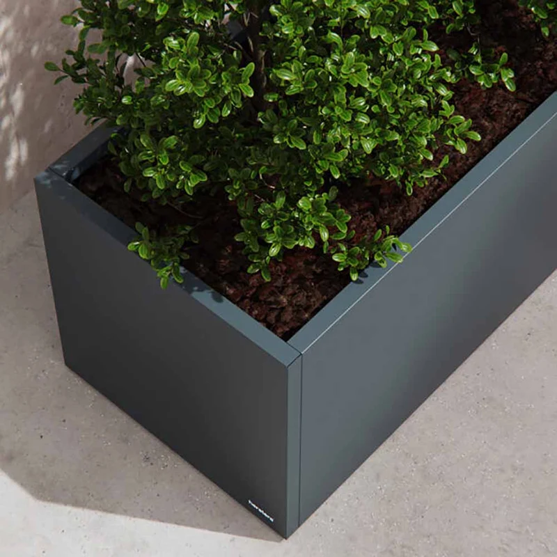 Fioriera Herstera Metal Planter 50 Antracite 100x50x50cm 08971403