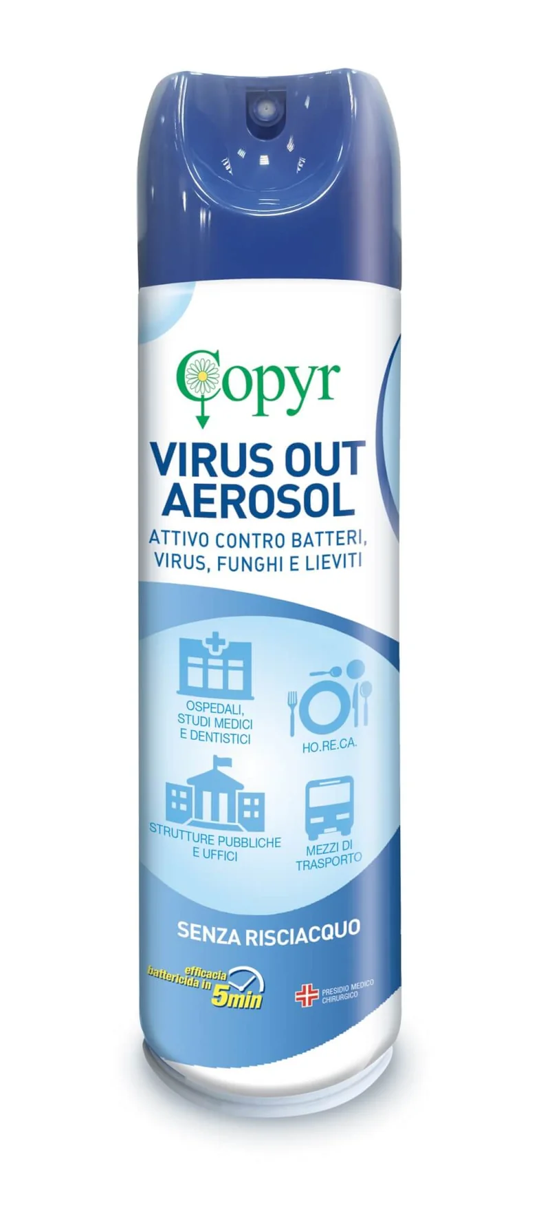 Disinfettante per batteri, funghi e virus Copyr Virus Out 500 ml
