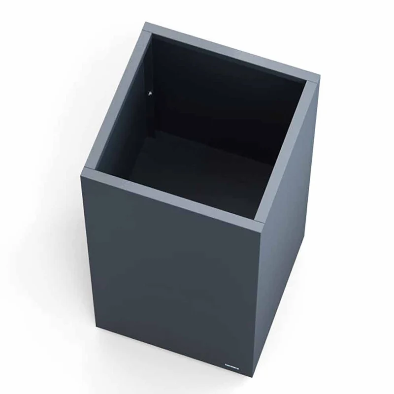 Vaso Herstera Metal planter Column Antracite 50x50x100cm 08977801