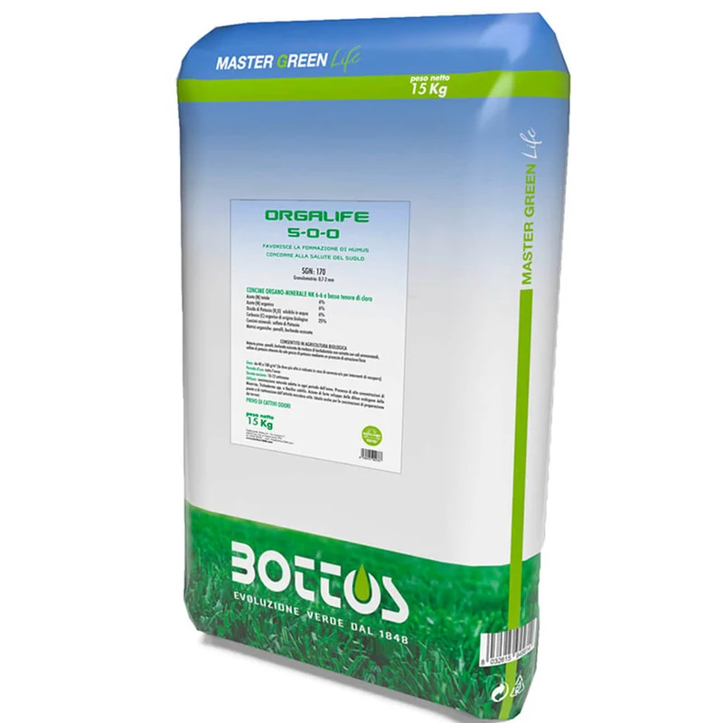 Concime per prato Orga Life 15kg Master Green Life Bottos