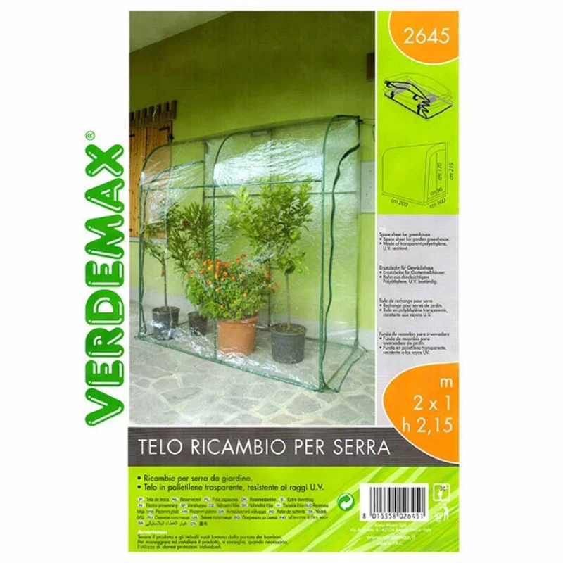 Telo di ricambio Verdemax in materiale plastico per serra Azalea