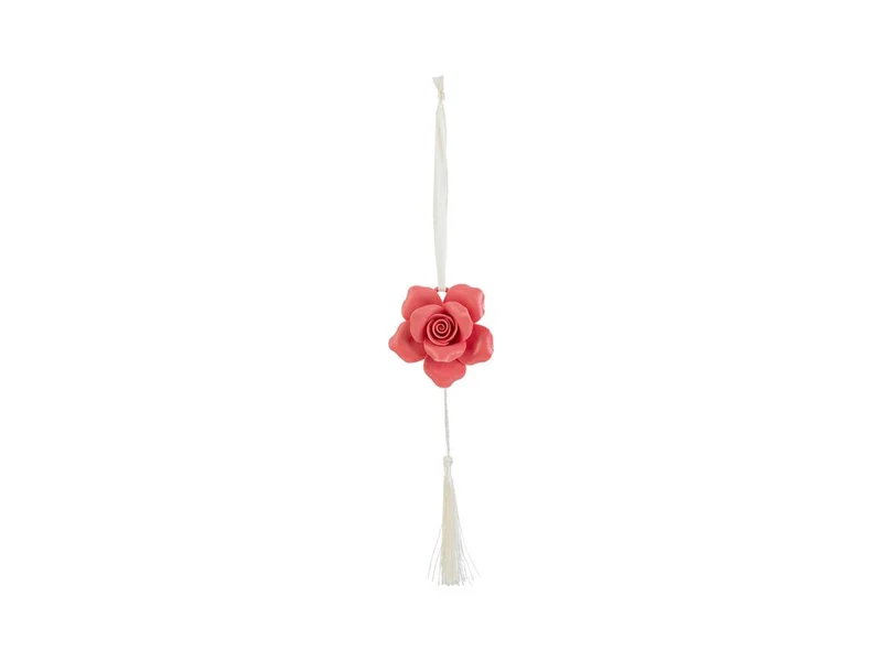 Appendino rosa con calamita 7x7cm corallo