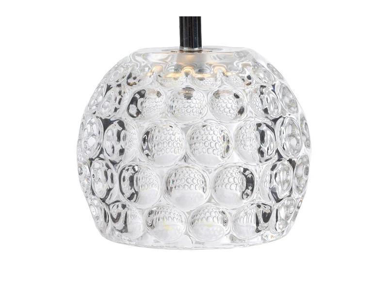 Toile lampada led touch con cappa a fantasia verde 11xh.20cm