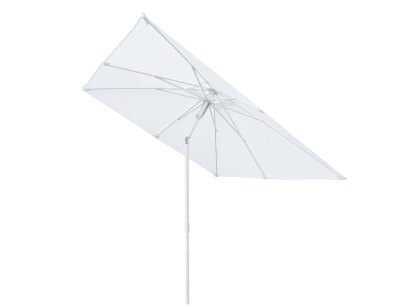 Ombrellone alluminio Arkansas bianco palo centrale 2,1x2,1xh.2,4m no base