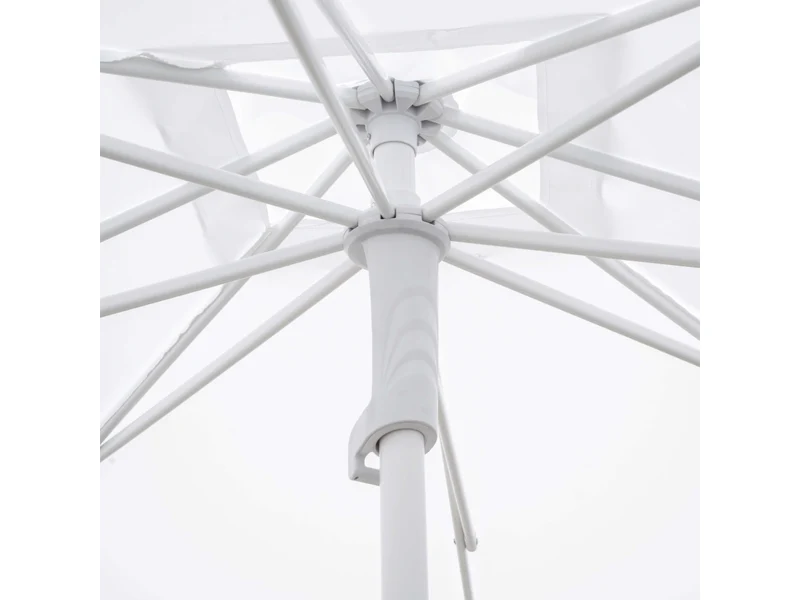 Ombrellone alluminio Arkansas bianco palo centrale 2,1x2,1xh.2,4m no base