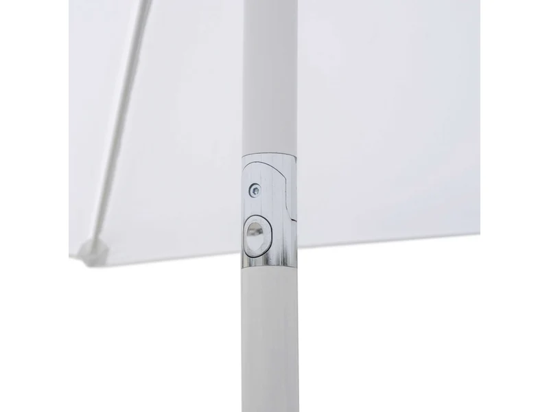 Ombrellone alluminio Arkansas bianco palo centrale 2,1x2,1xh.2,4m no base