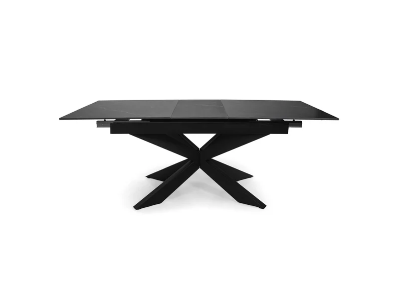 Tavolo Pepper allungabile antracite top pietra sinterizzata 160/200x90xh.76cm