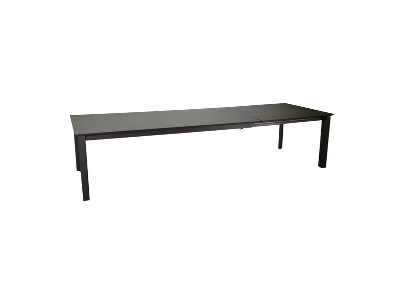 Tavolo alluminio El Paso allungabile marrone rettangolare 220/330x110xh.76cm