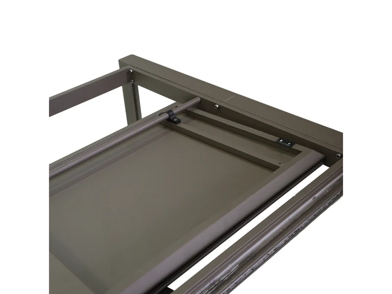 Tavolo alluminio El Paso allungabile marrone rettangolare 220/330x110xh.76cm