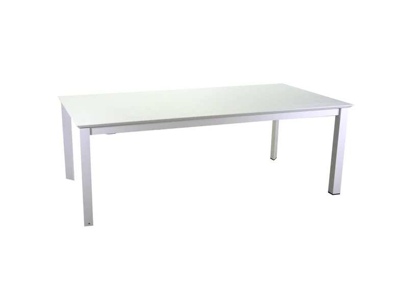 Tavolo alluminio El Paso allungabile bianco rettangolare 220/330x110xh.76cm