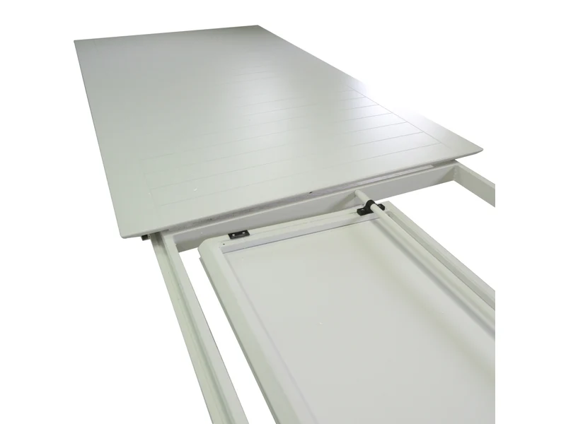 Tavolo alluminio El Paso allungabile bianco rettangolare 220/330x110xh.76cm