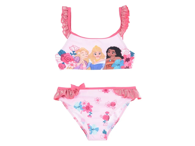 Principesse costume mare bikini taglie dalla 3 alla 8 anni fucsia
