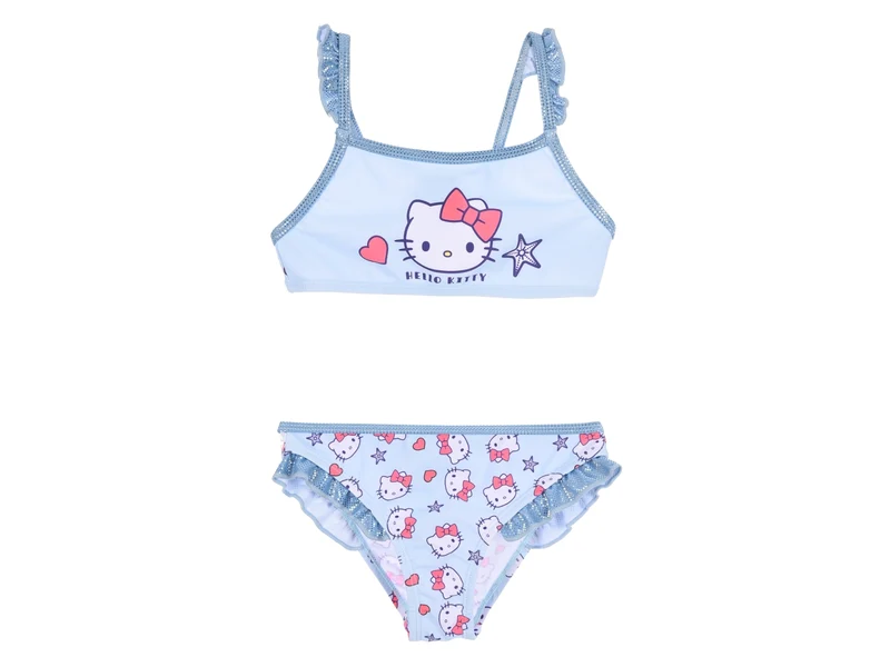 Hello kitty costume mare bikini taglie dalla 3 alla 8 anni blu