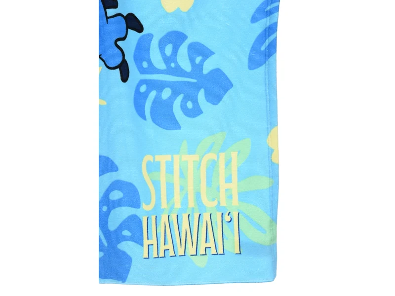 Lilo e Stitch telo mare con cappuccio blu