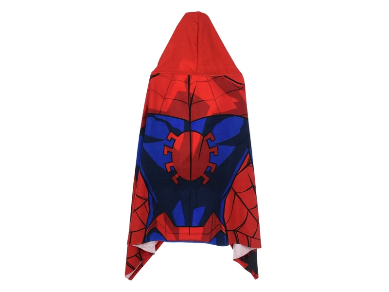 Spiderman telo mare con cappuccio rosso