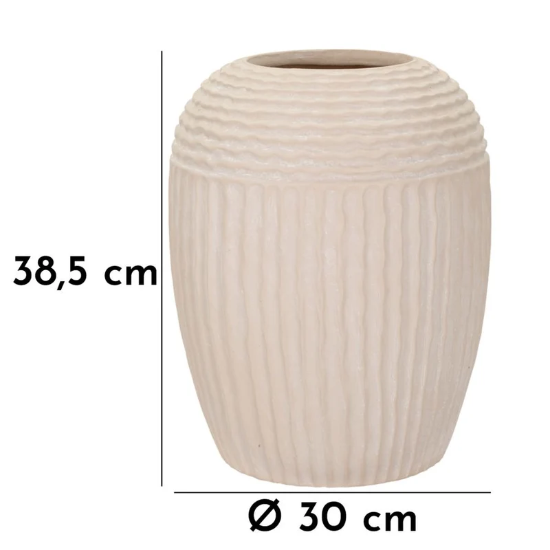 Vaso Mist Ø30x38,5 cm in Mgo Crema