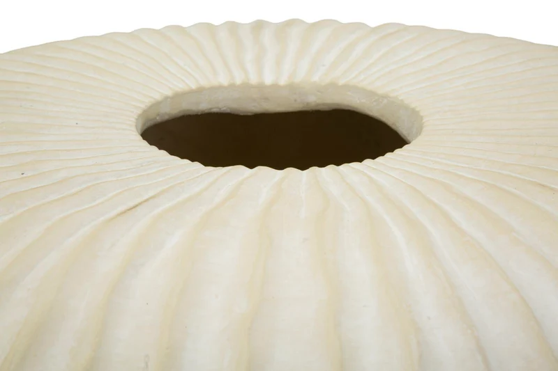 Vaso Icicle Ø40x23 cm in Mgo Crema