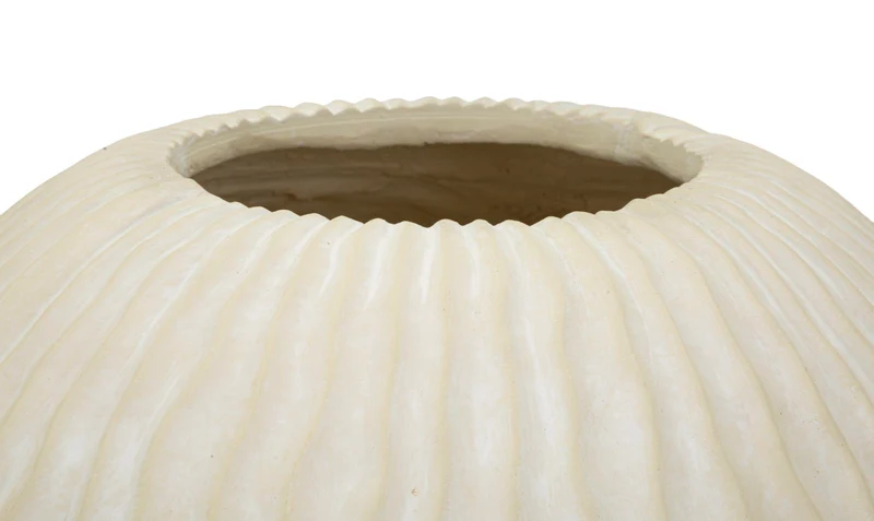 Vaso Icicle Ø36,5x38 cm in Mgo Crema
