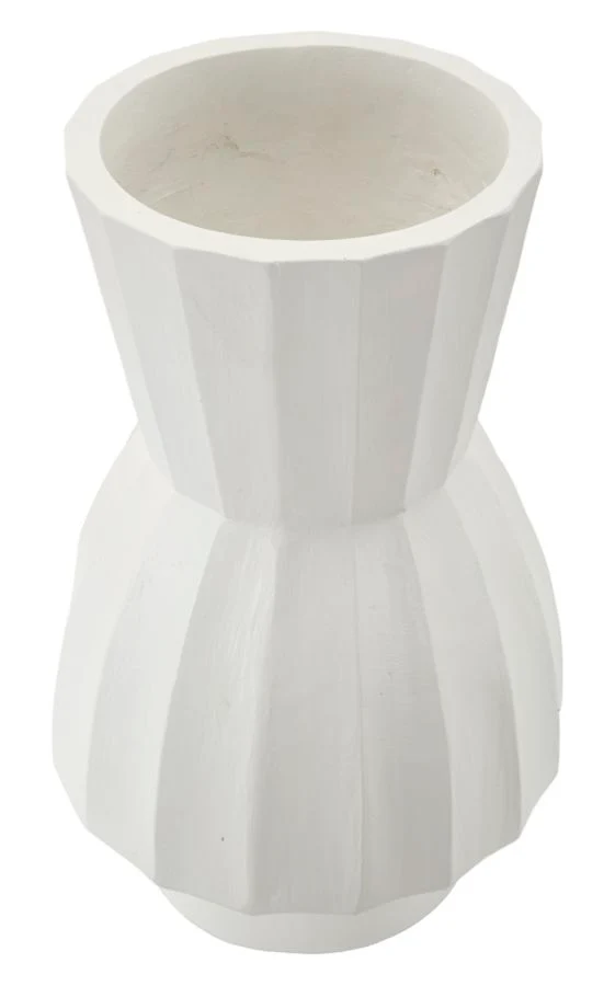 Vaso Glint Ø24x41 cm in Mgo Bianco