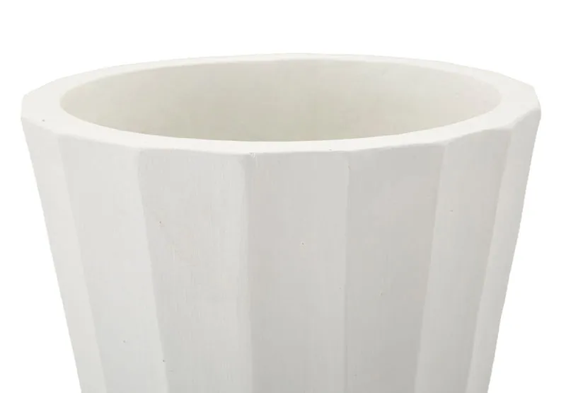 Vaso Glint Ø24x41 cm in Mgo Bianco
