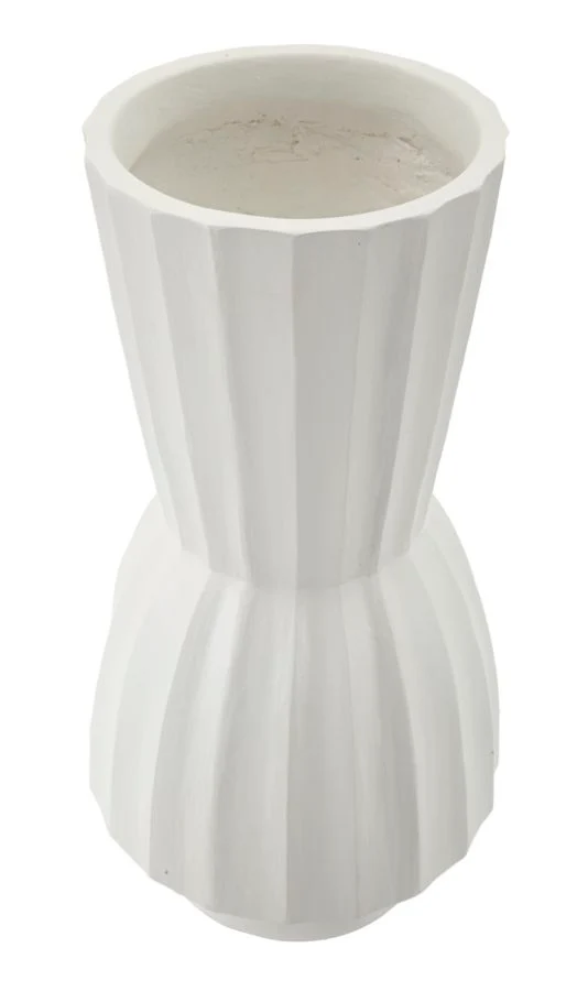 Vaso Glint Ø25x50 cm in Mgo Bianco
