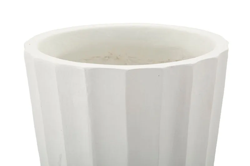 Vaso Glint Ø25x50 cm in Mgo Bianco
