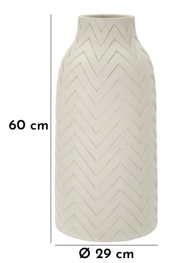 Vaso Winter Ø29x60 cm in Mgo Crema