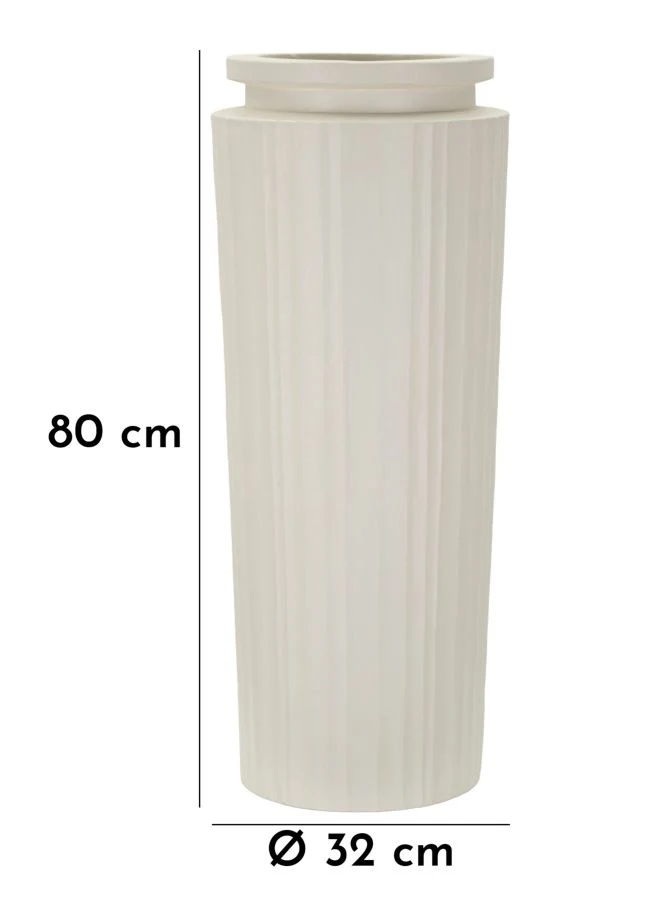Vaso High Ø32x80 cm in Mgo Crema