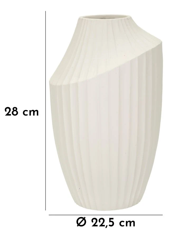 Vaso Ice Ø22,5x38 cm in Mgo Crema