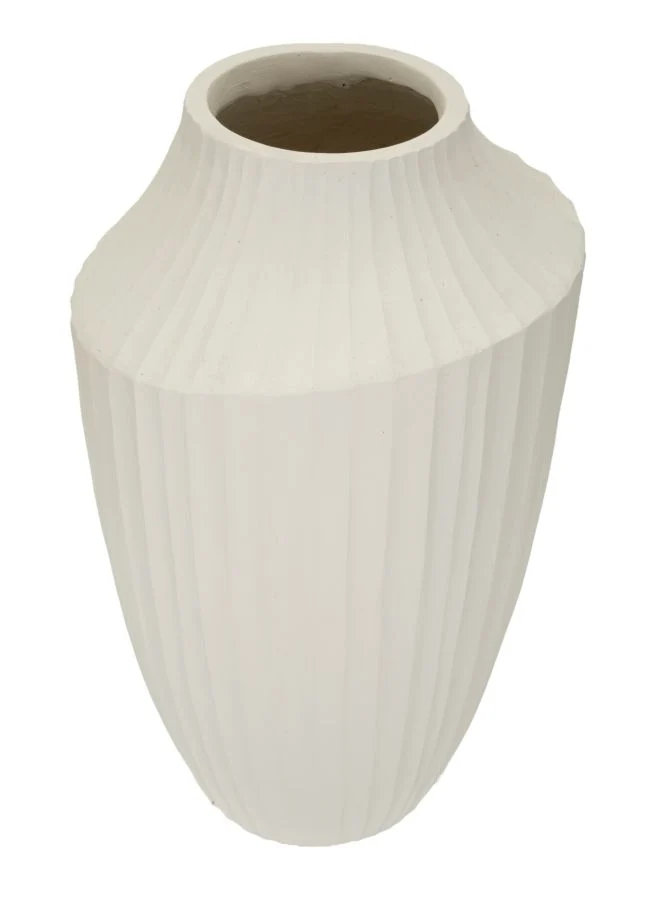 Vaso Ice Ø28,5x50,5 cm in Mgo Crema