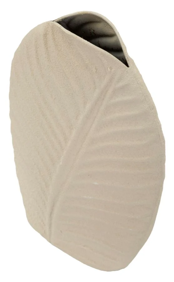 Vaso Dune Tall 18x9,5x29,5 cm in Ferro Crema