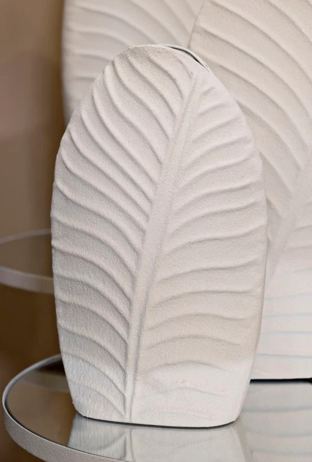 Vaso Dune Tall 18x9,5x29,5 cm in Ferro Crema