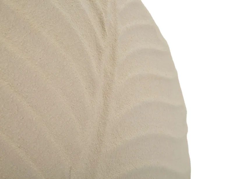 Vaso Dune Round 32,5x13x32,5 cm in Ferro Crema
