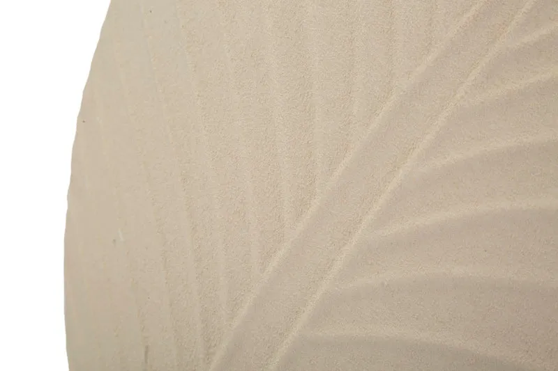 Vaso Dune Round 41,5x14x41,5 cm in Ferro Crema