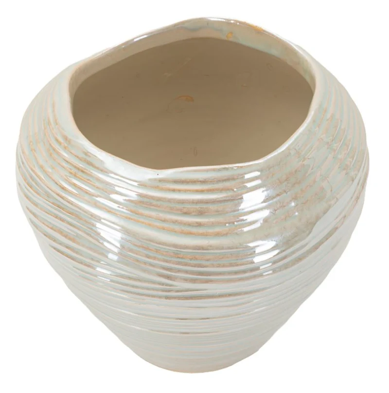 Vaso Perly Round Ø22x20 cm in Ceramica Perla