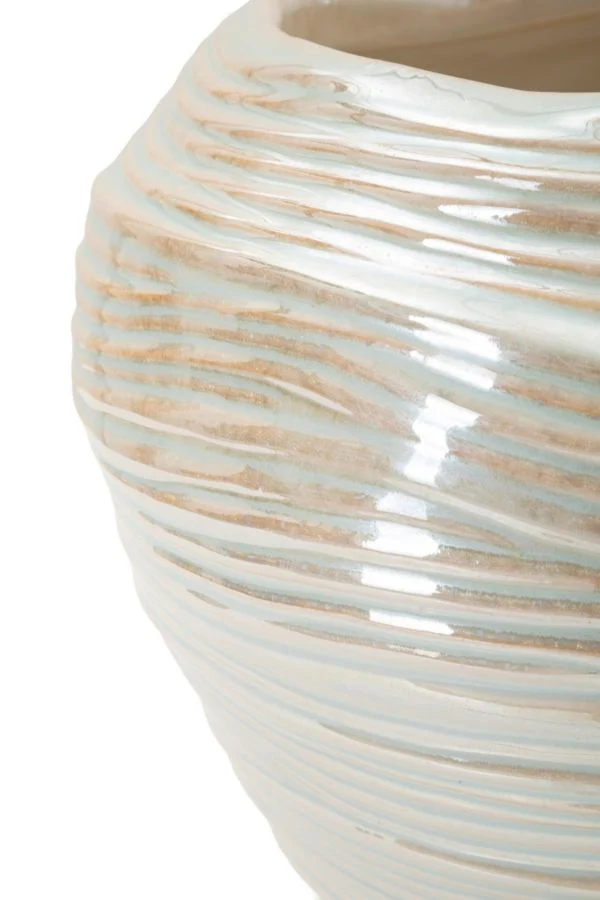 Vaso Perly Round Ø22x20 cm in Ceramica Perla