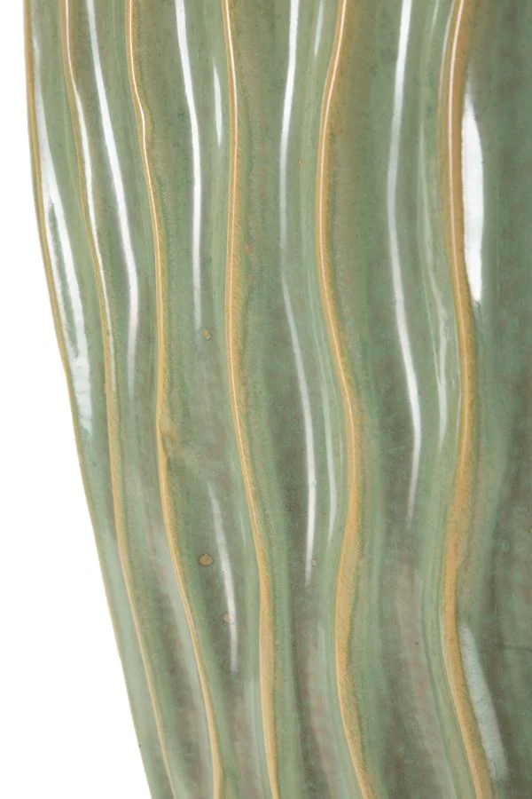 Vaso Venice 27x14x46,5 cm in Ceramica Verde