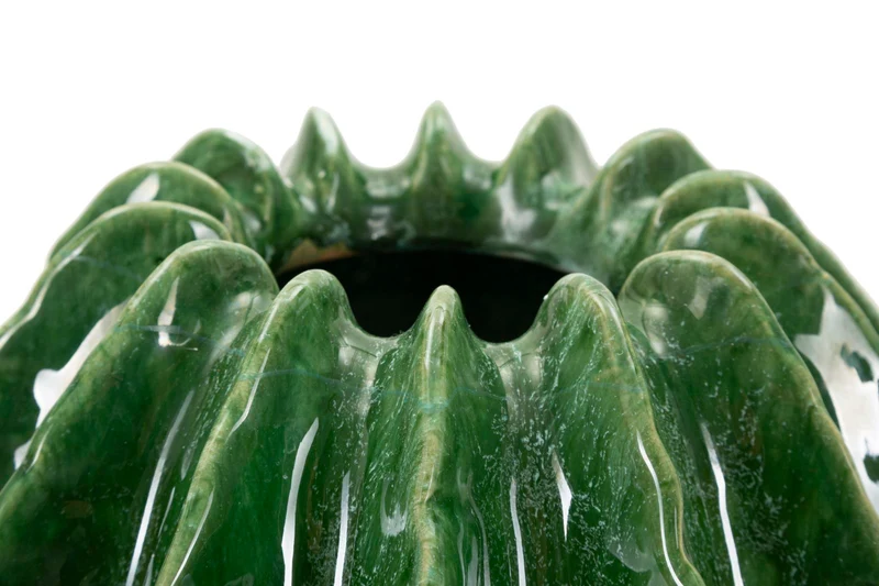 Vaso Cactus Ball Ø23,5x24,5 cm in Ceramica Verde